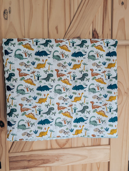 Dino dreams baby blanket