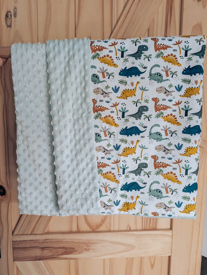 Dino dreams baby blanket